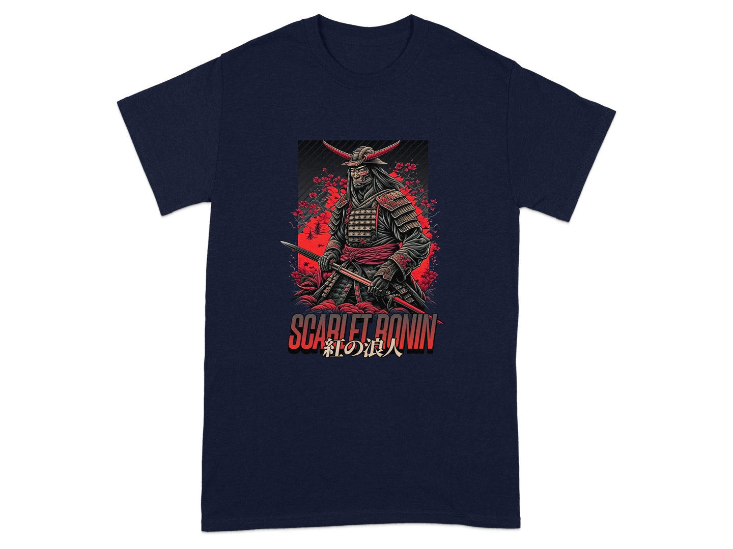 Scarlet Ronin Graphic Samurai Design T-shirt