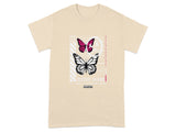 Butterfly and Geometric Patterns Graphic T-shirt