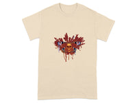 Gruesome Skull and Bloody Eyes Graphic Tee product