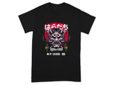 Samurai Demon Graphic Design Black T-Shirt