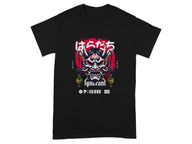 Samurai Demon Graphic Design Black T-Shirt