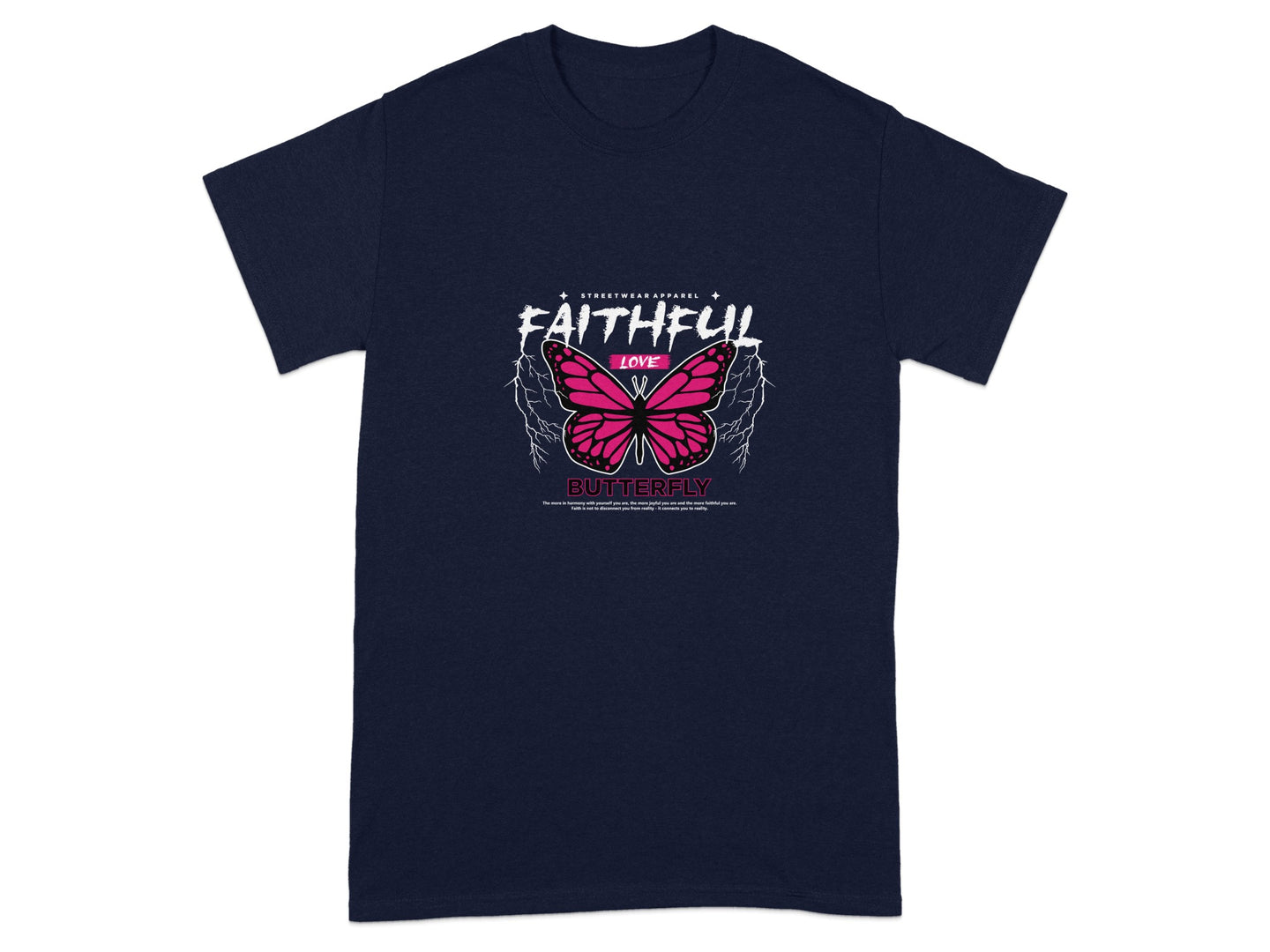Faithful Love Butterfly Graphic T-shirt