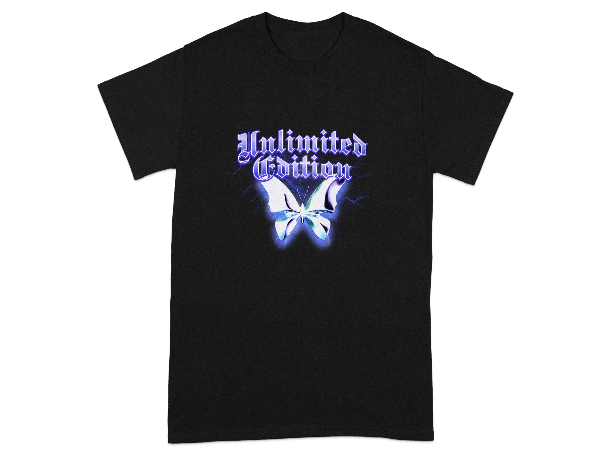 Limited Edition Glowing Butterfly Graphic T-Shirt