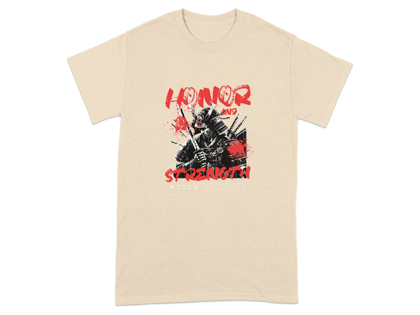 Honor and Strength Samurai Graphic T-Shirt