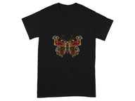 Bright Peacock Butterfly Graphic Design T-shirt