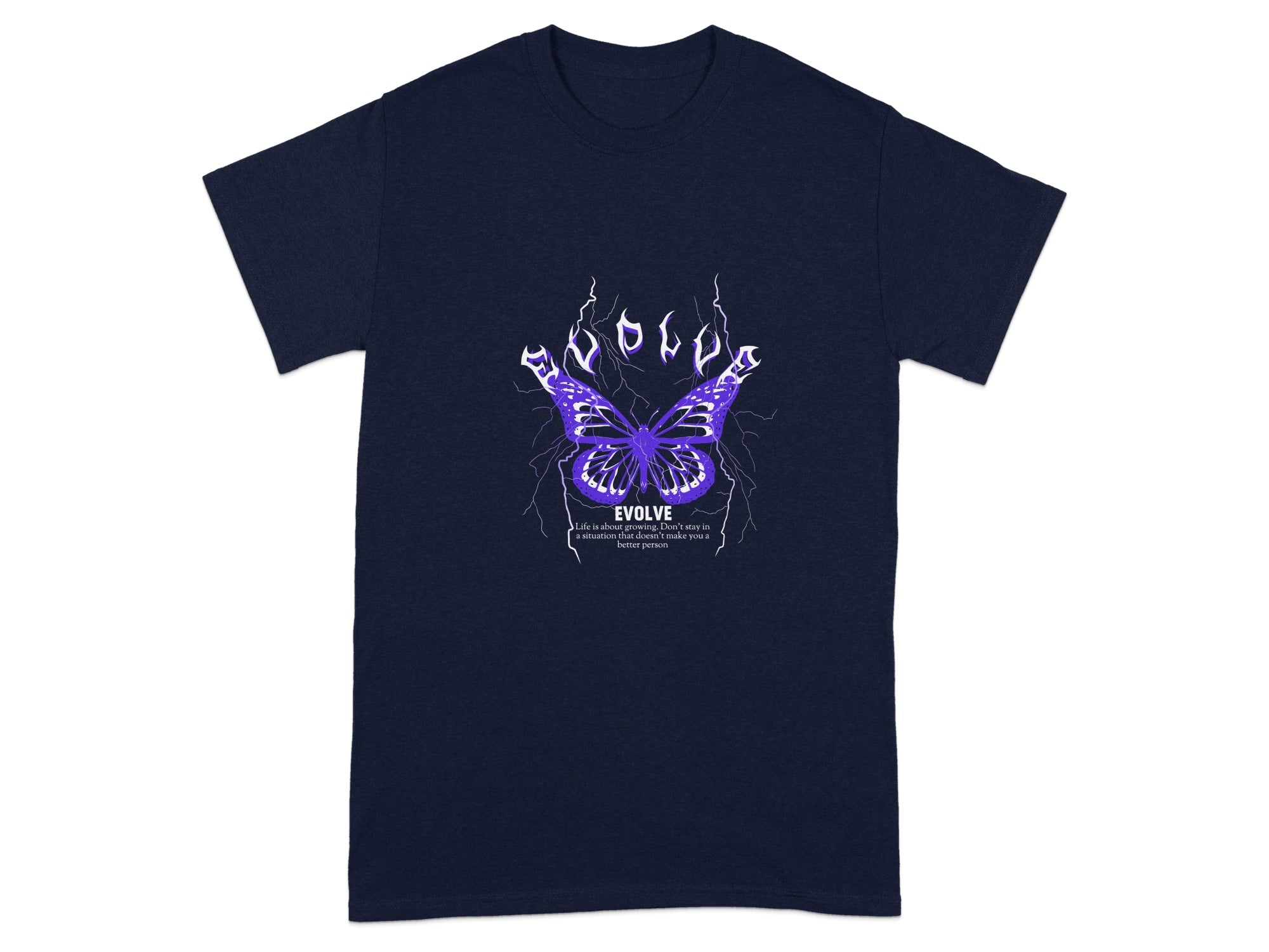 Evolve Butterfly with Electric Design T-shirt