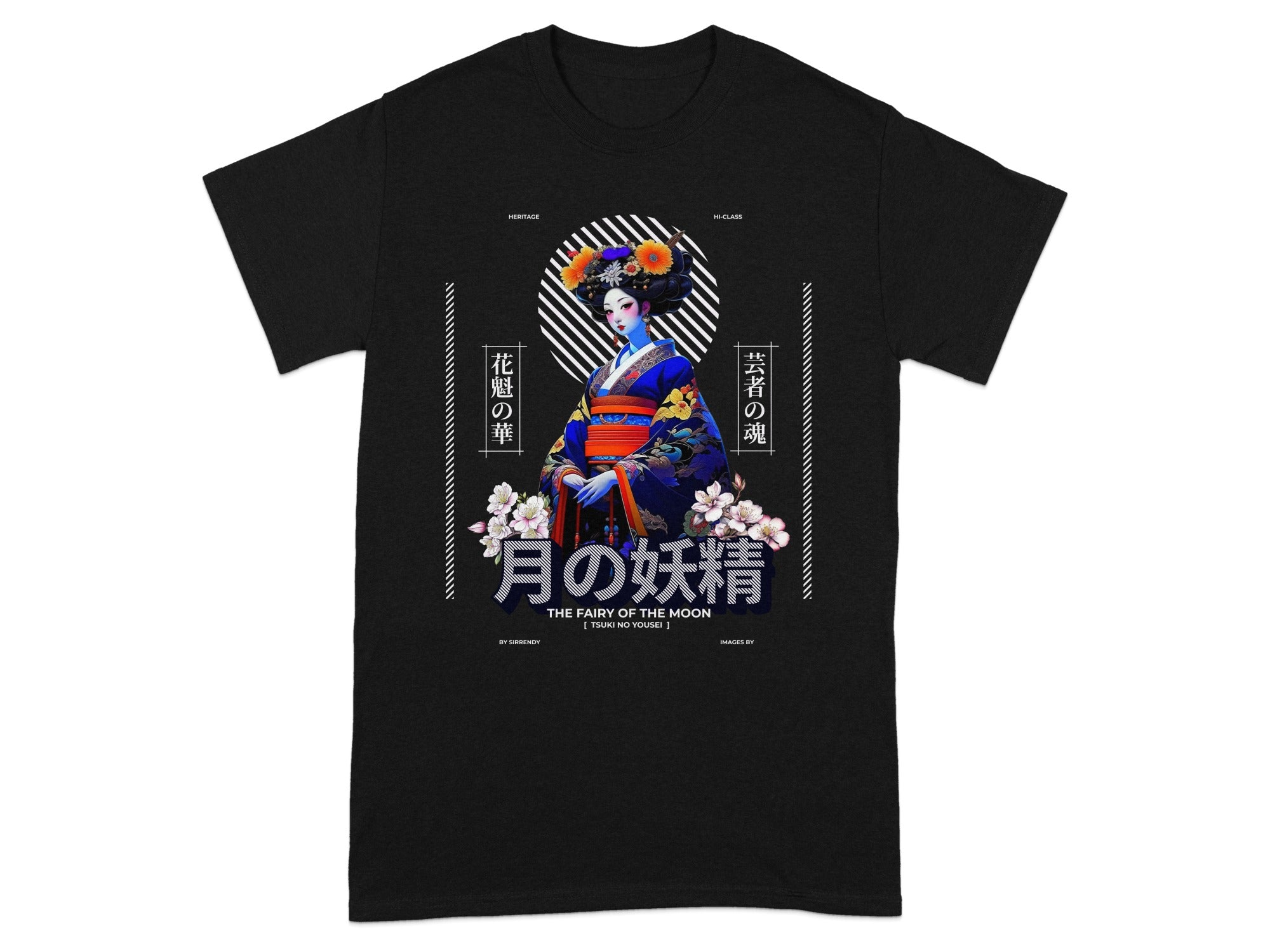 The Fairy of the Moon Geisha Art Graphic Tee product