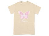 Believe in Miracles Butterfly Print T-Shirt