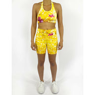 Spry Yellow Flowers Tailor Made Shorts